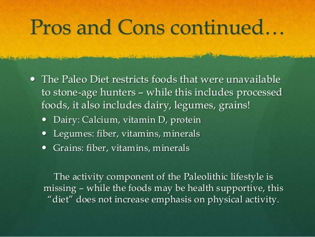 Paleo Diet Pro And Cons
 Paleo Diet