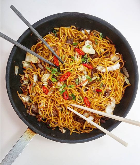 Pan Fried Noodles Chinese
 Pan fried Noodles recipe