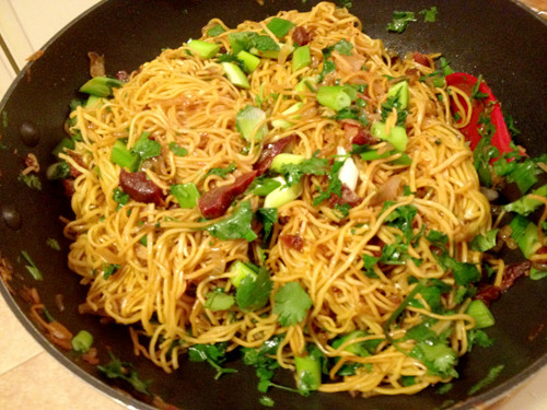 Pan Fried Noodles Chinese
 Asian Style Shallot and Garlic Pan Fried Noodles