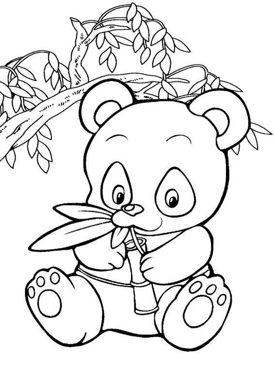 Panda Coloring Pages For Kids
 Panda Coloring Pages