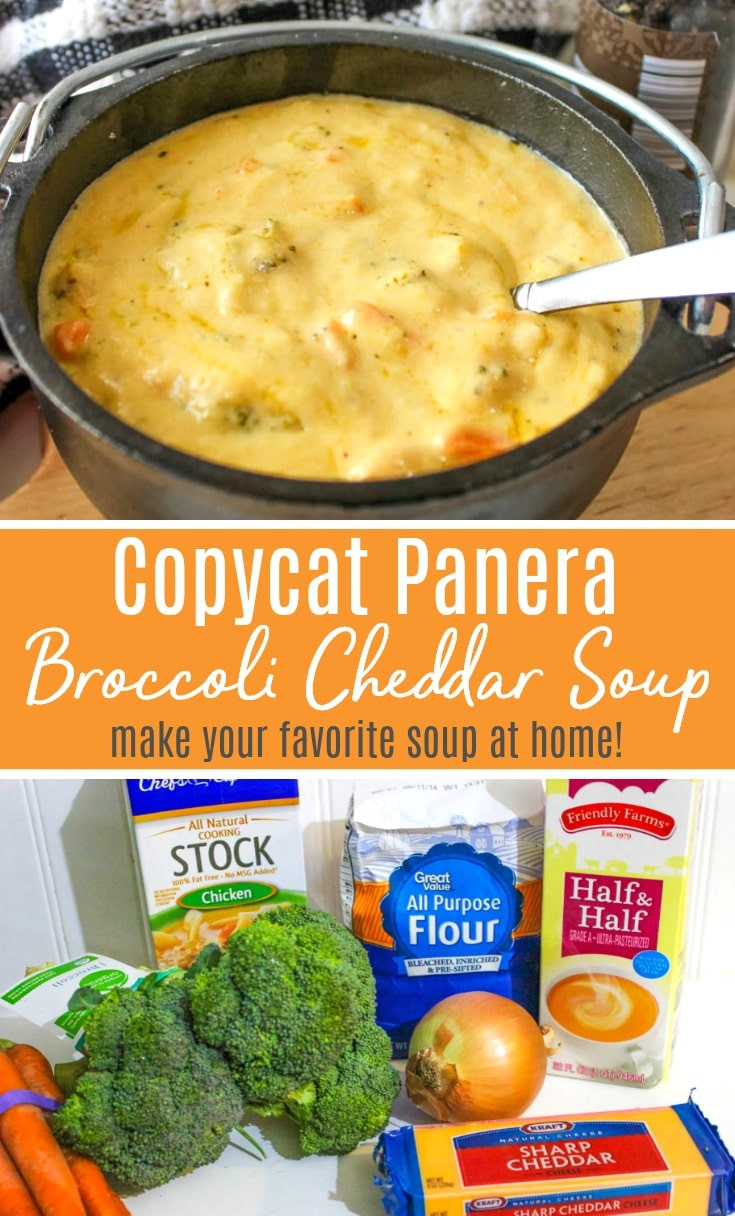 Panera Broccoli Cheddar Soup Ingredients
 The Best Ever Copycat Panera Broccoli Cheddar Soup Recipe