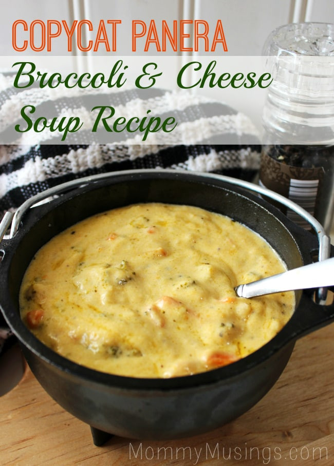 Panera Broccoli Cheddar Soup Ingredients
 Panera Copycat Broccoli Cheddar Soup Recipe