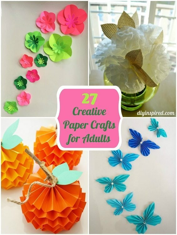 Paper Crafts Ideas For Adults
 27 Creative Paper Crafts for Adults DIY Inspired