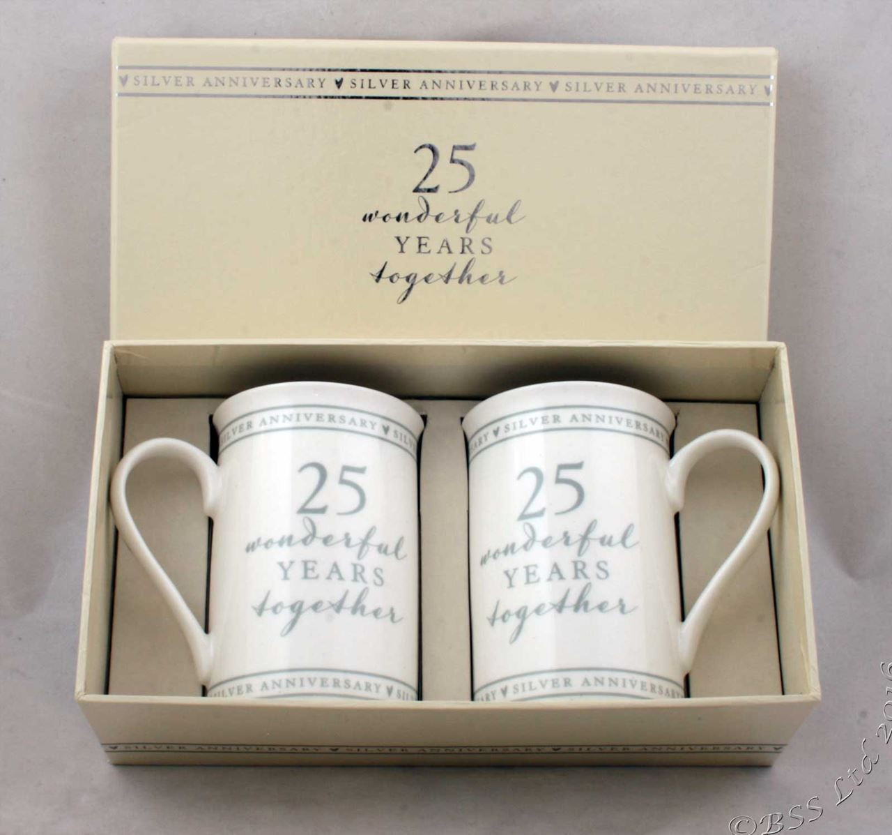 Parents 25Th Anniversary Gift Ideas
 Show details for 25th Anniversary Gift Set of 2 China Mugs