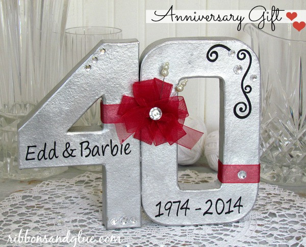 Parents 25Th Anniversary Gift Ideas
 40th Wedding Anniversary Gift