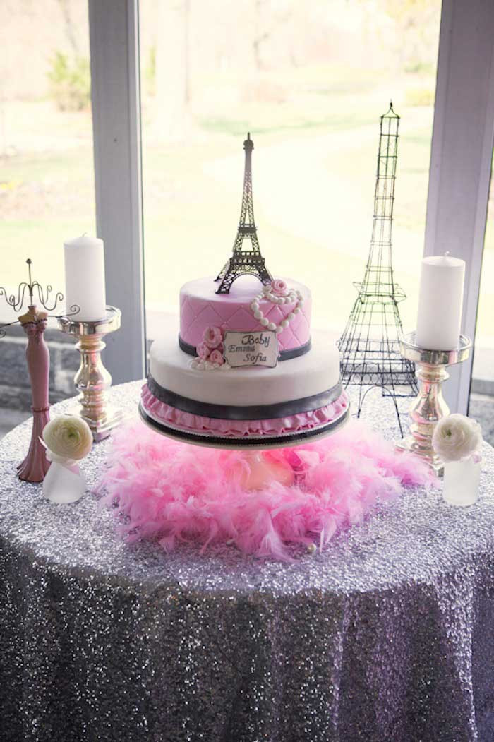 Paris Birthday Party Decorations
 Kara s Party Ideas Pink Paris Themed Baby Shower