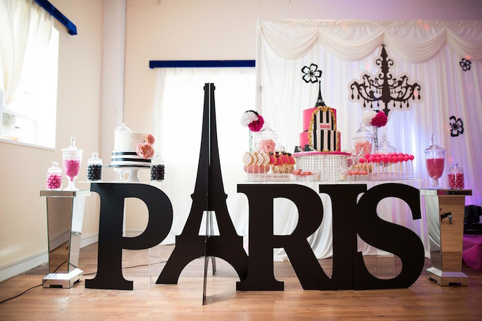 Paris Birthday Party Decorations
 Kara s Party Ideas Paris 10th Birthday Party