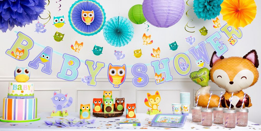 Party City Baby Boy
 Woodland Baby Shower Decorations Party City