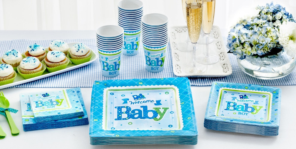Party City Baby Boy
 Wel e Baby Boy Baby Shower Party Supplies Party City