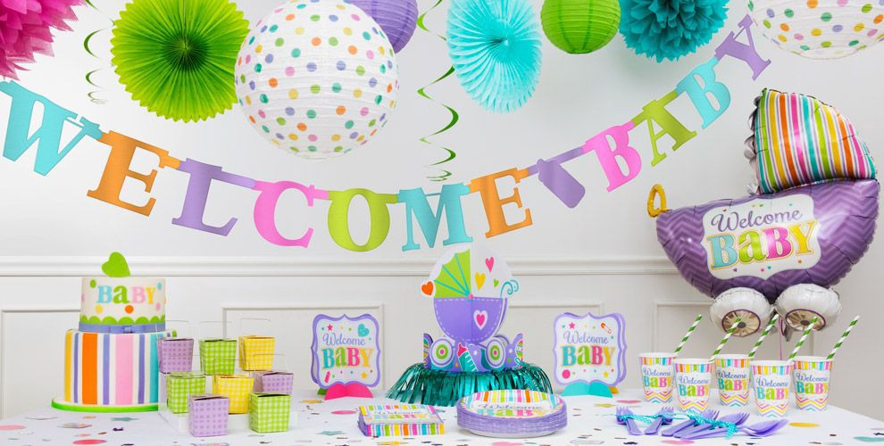 Party City Baby Boy Shower Decorations
 Bright Wel e Baby Shower Decorations Party City