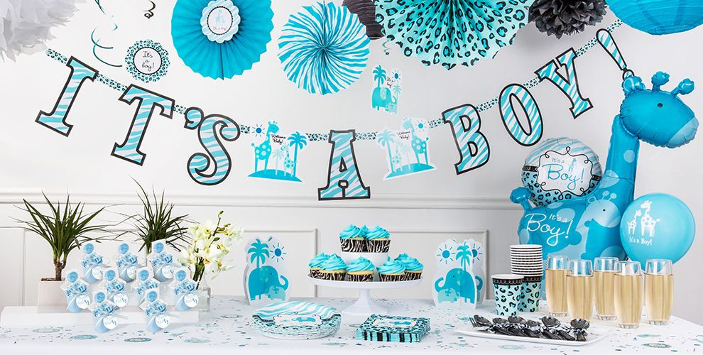 Party City Baby Shower
 Blue Safari Baby Shower Decorations Party City