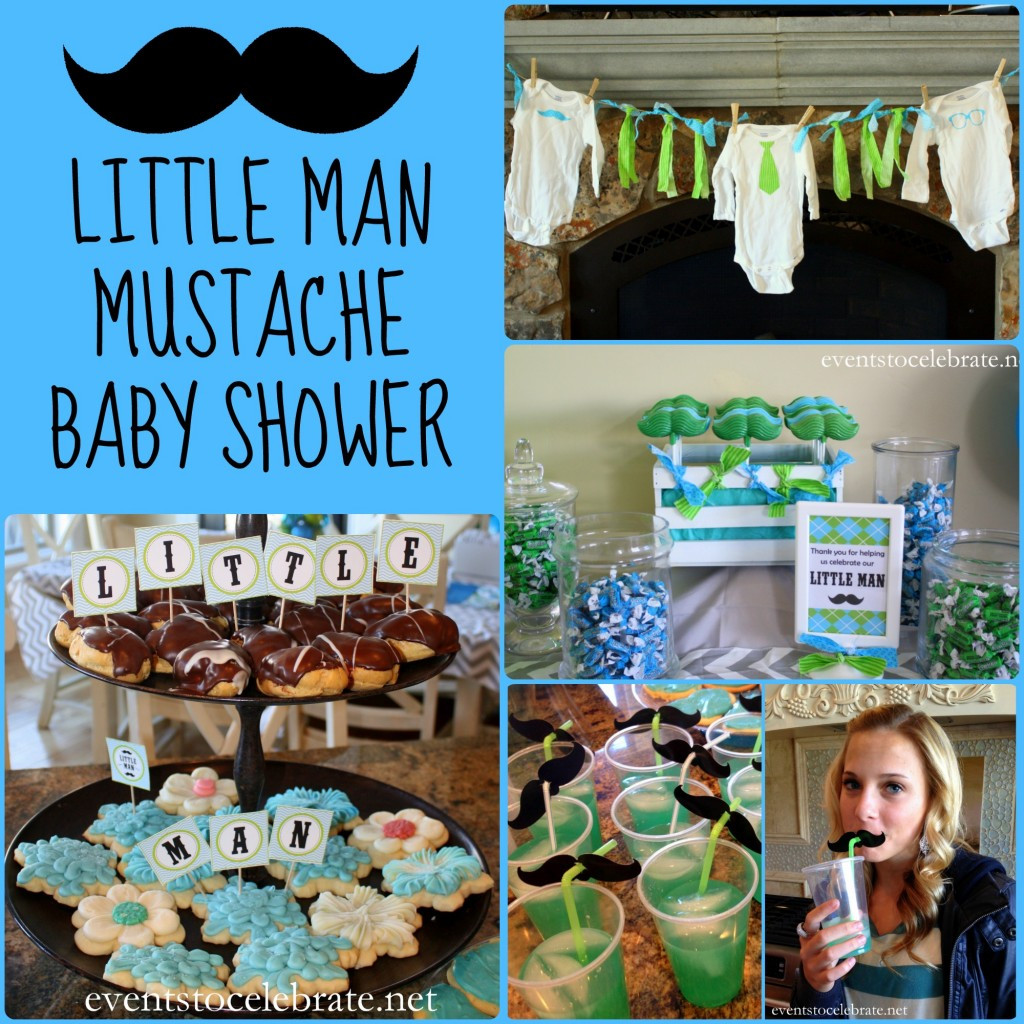 Party City Baby Shower Themes For A Boy
 Little Man Mustache Baby Shower events to CELEBRATE