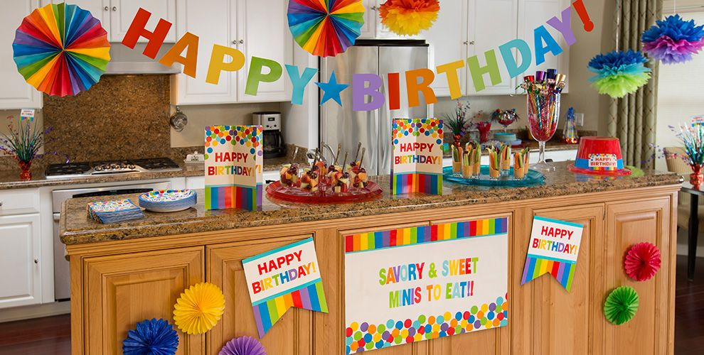 Party City Birthday Supplies
 Rainbow Birthday Party Supplies
