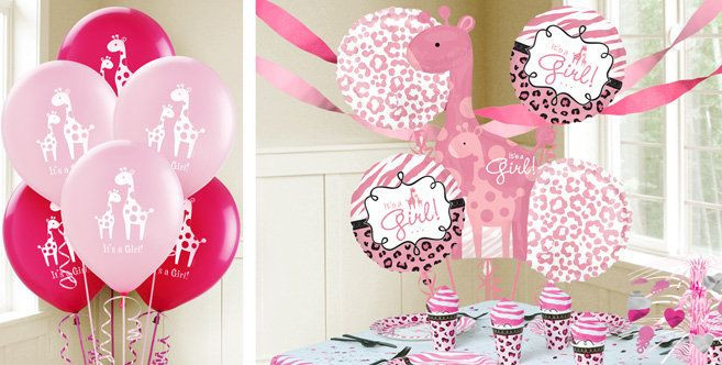 Party City.Com Baby Shower
 Pink Wild Safari Baby Balloons Party City love it