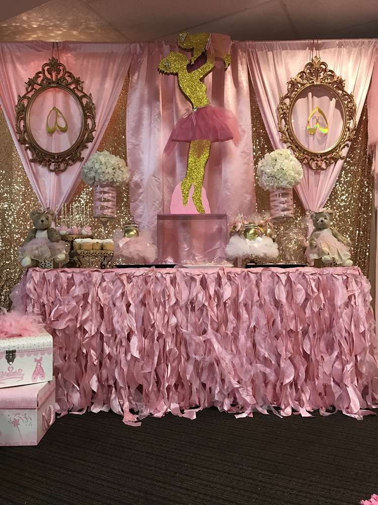 Party Decorations Baby Shower
 Ballerina Baby Shower Party Ideas in 2019