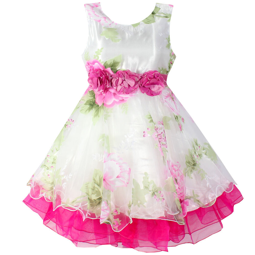 Party Dress For Kids
 Girl Dress Flower Tulle Party Wedding Pageant Princess