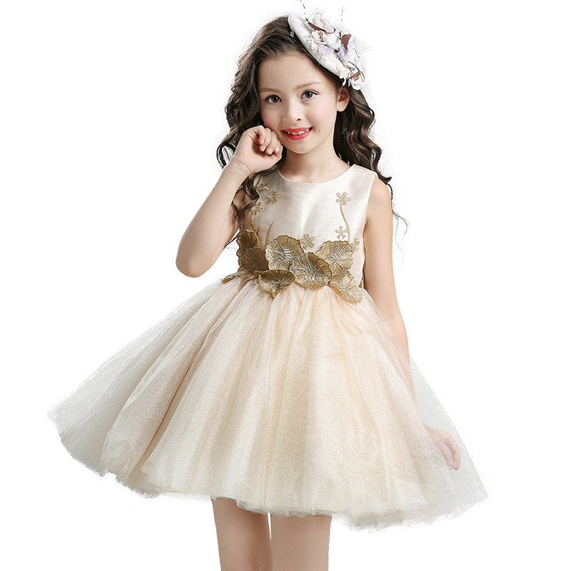 Party Dress For Kids
 2017 Kids Girls Flower Dress Children Girl Sleeveless
