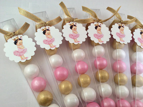 Party Favors For Baby Girl Shower
 Princess Ballerina Baby Girl Shower Party Favor Gum ball