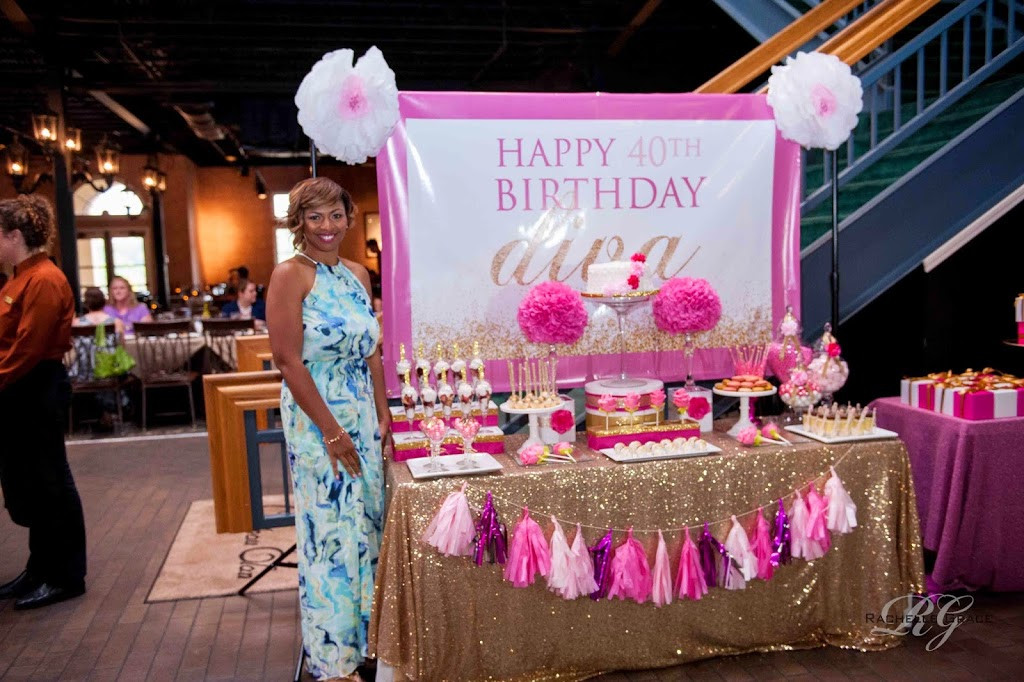 Party Ideas For 40Th Birthday Female
 Diva Pink & Gold 40th Birthday Party