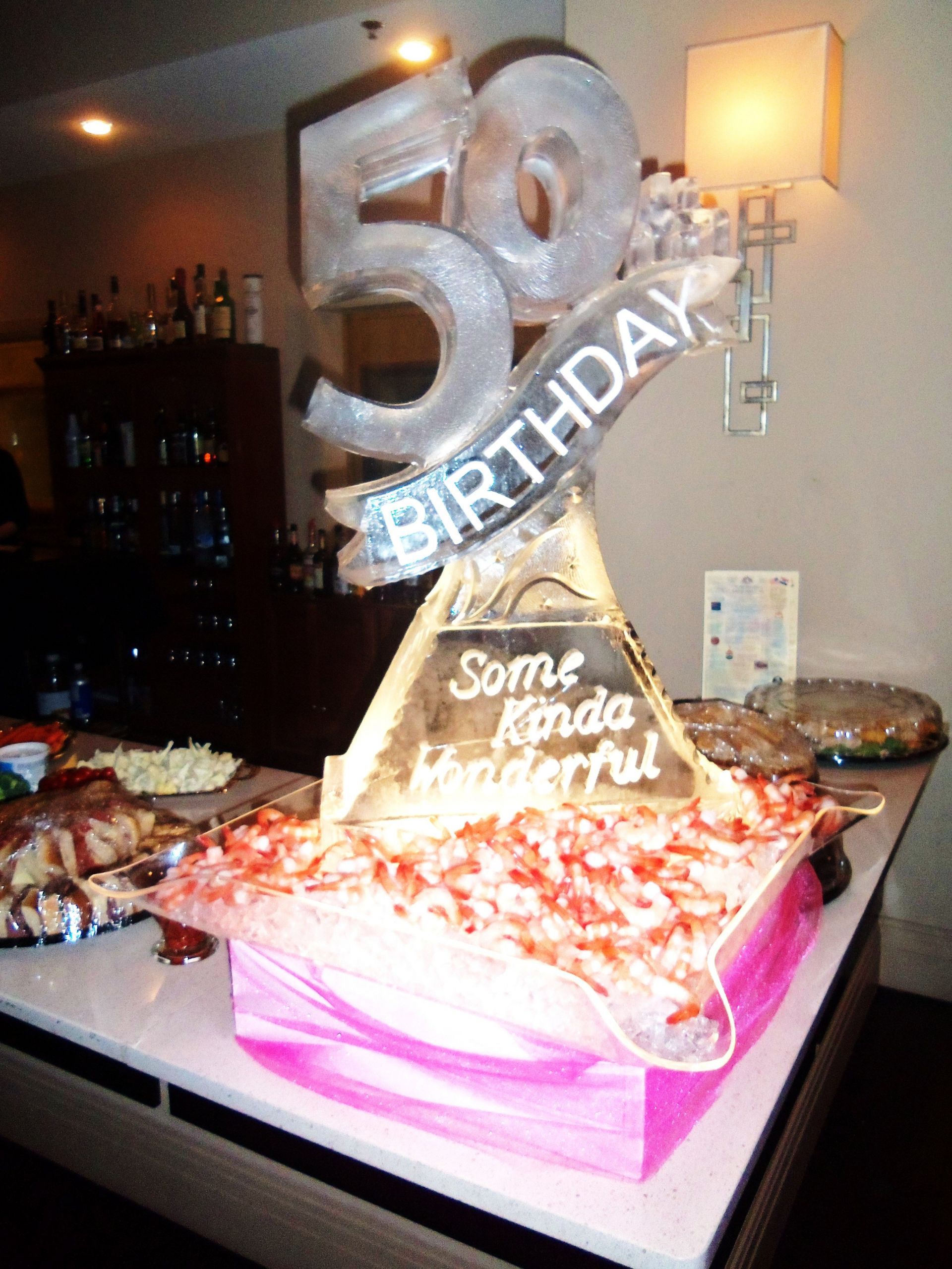 Party Ideas For 50Th Birthdays
 50th birthday ice sculpture in 2019