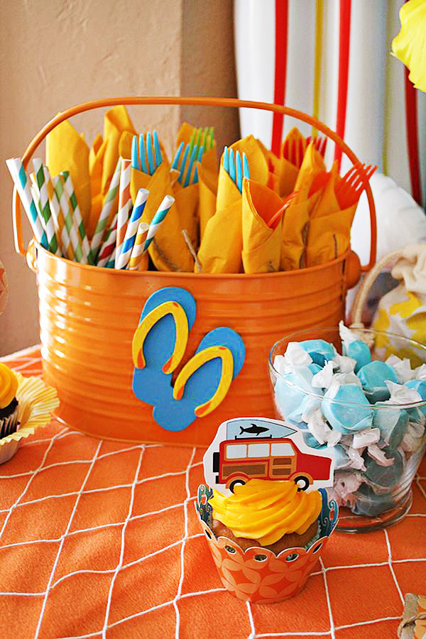 Party Theme Kids
 Cheer s to Summer Surfer Style Kids Pool Party Ideas