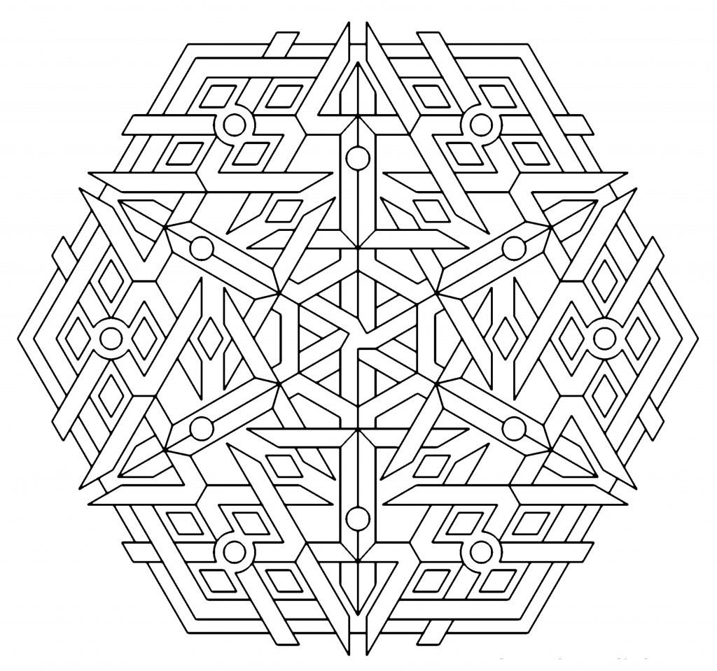Pattern Coloring Pages For Kids
 Free Printable Geometric Coloring Pages For Kids
