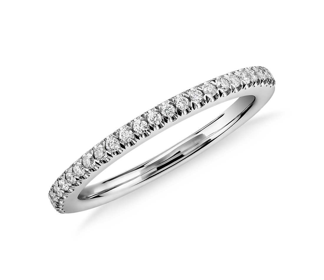 Pave Wedding Band
 Pavé Diamond Wedding Ring in Platinum 1 6 ct tw