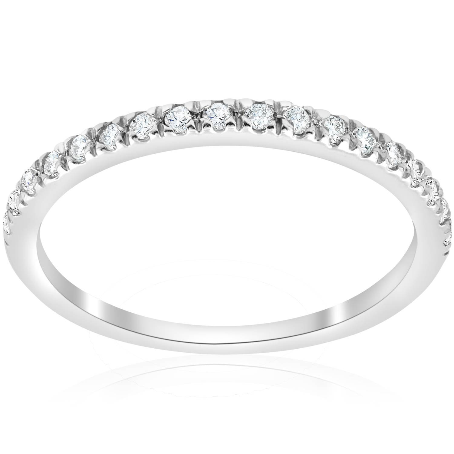 Pave Wedding Band
 1 4 ct Pave Diamond Wedding Pave Ring Womens Stackable