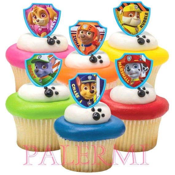 Paw Patrol Cupcakes
 Paw Patrol Cupcake Toppers Paw Patrol Cupcake Rings Paw