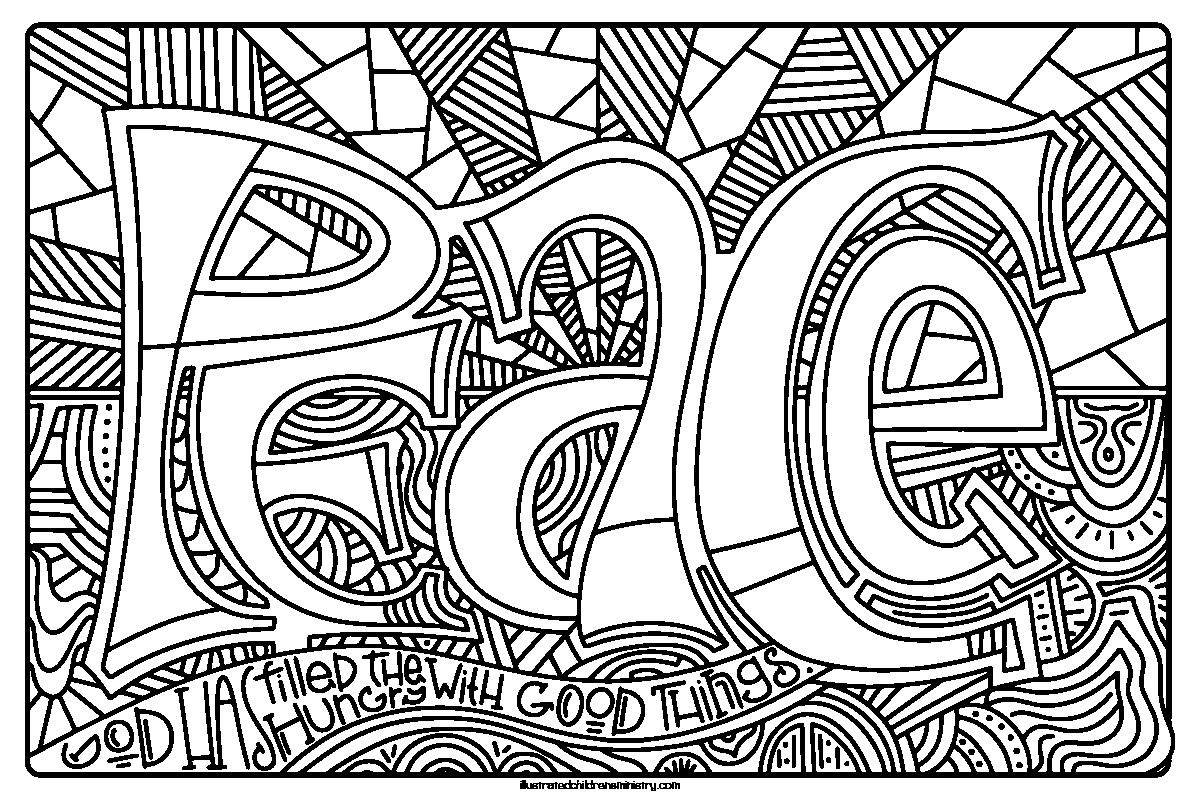 Peace Coloring Pages For Kids
 Advent Archives Illustrated Children s Ministry