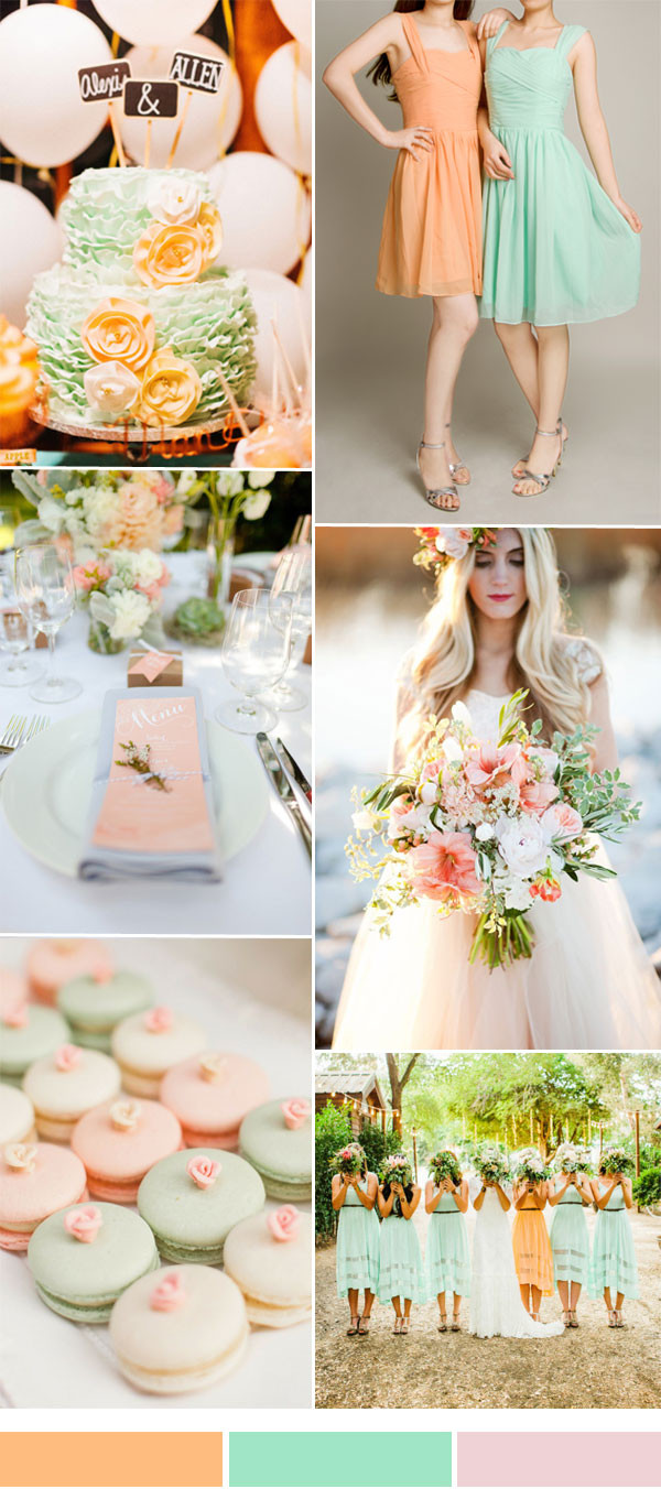 Peach Color Wedding
 25 Hot Wedding Color bination Ideas 2016 2017 and