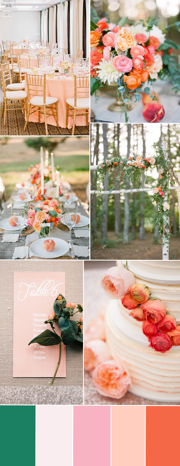 Peach Color Wedding
 Five Popular Shades of Pink Color Ideas for your Dream
