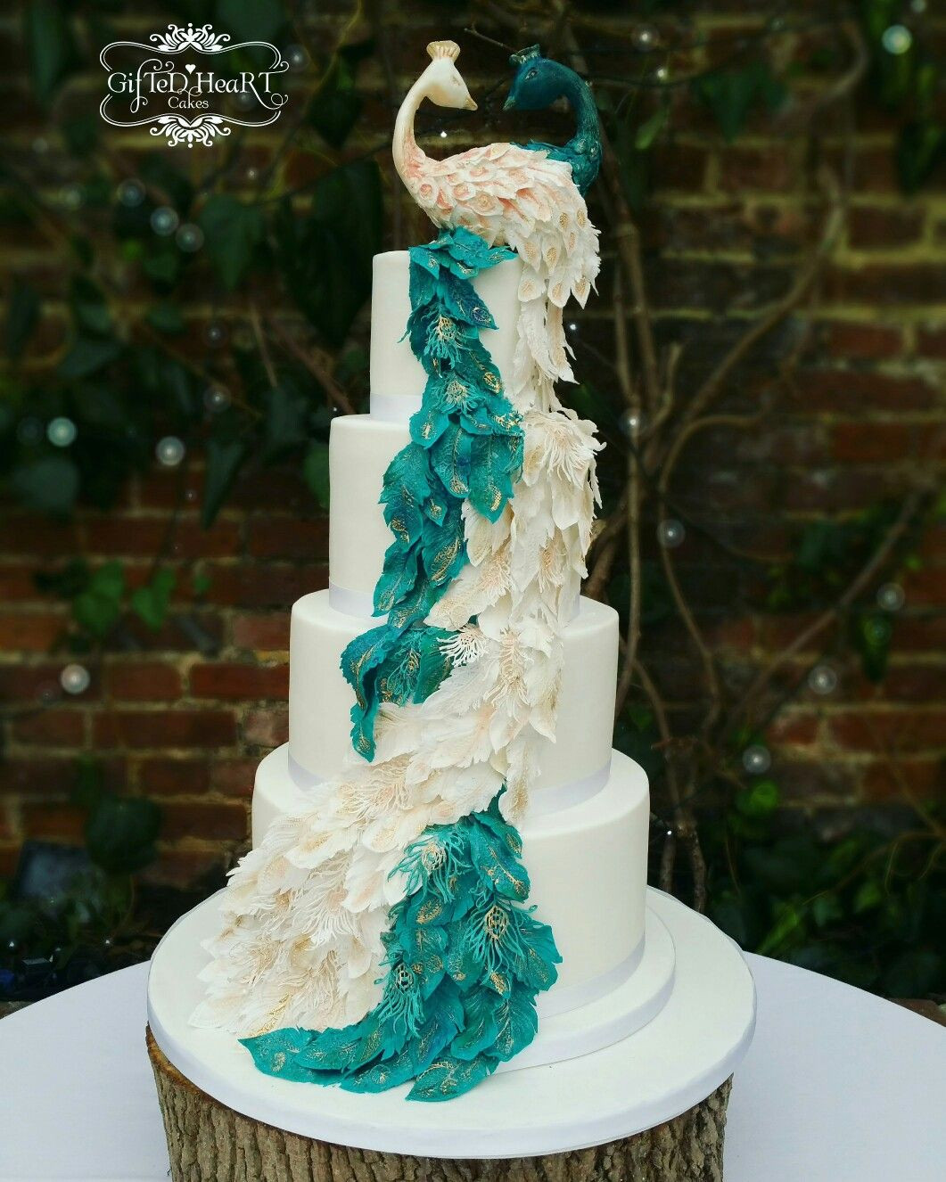 Peacock Wedding Cake
 Pin by Jenny Carter on Tiered Cakes in 2019