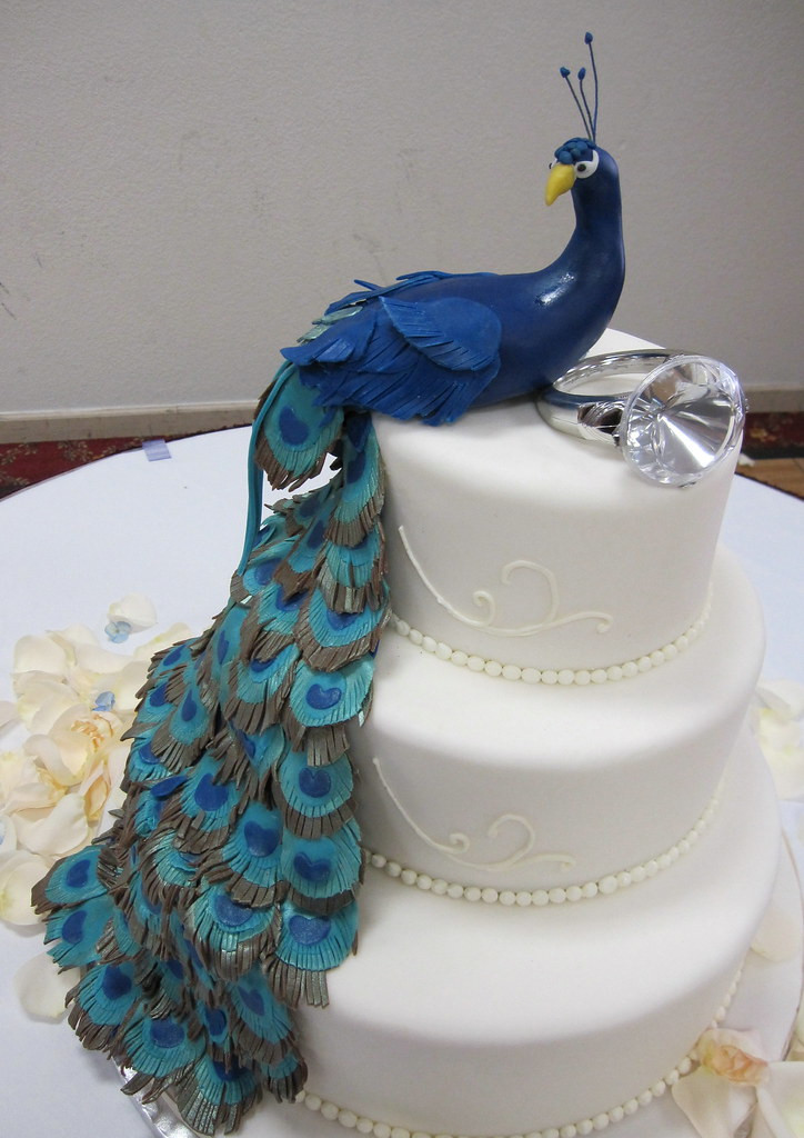 Peacock Wedding Cake
 Masse s Pastries peacock wedding cake a photo on Flickriver