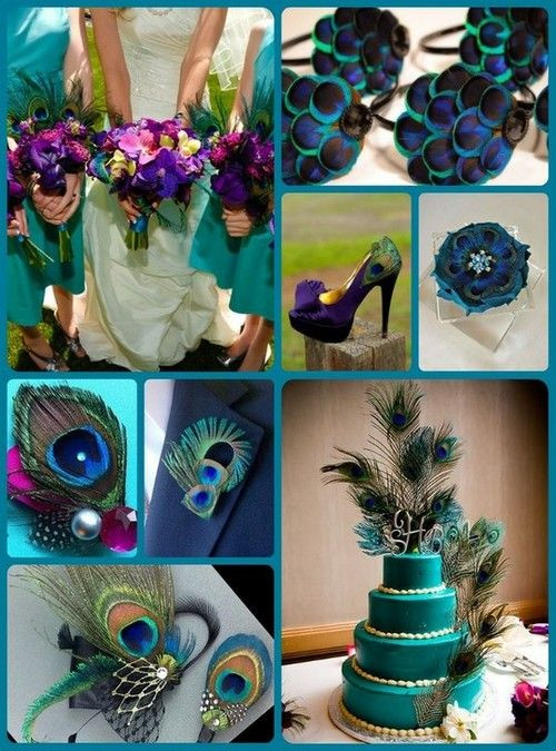 Peacock Wedding Colors
 17 Best images about Peacock Blue Wedding on Pinterest