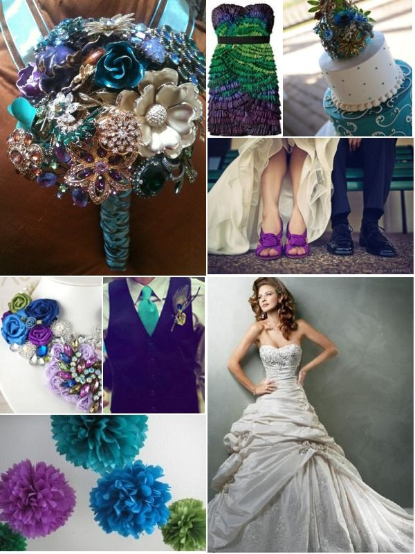 Peacock Wedding Colors
 201 best Peacock Wedding Theme images on Pinterest