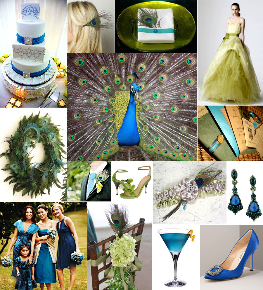 Peacock Wedding Colors
 to have and to hold Peacock Wedding Theme