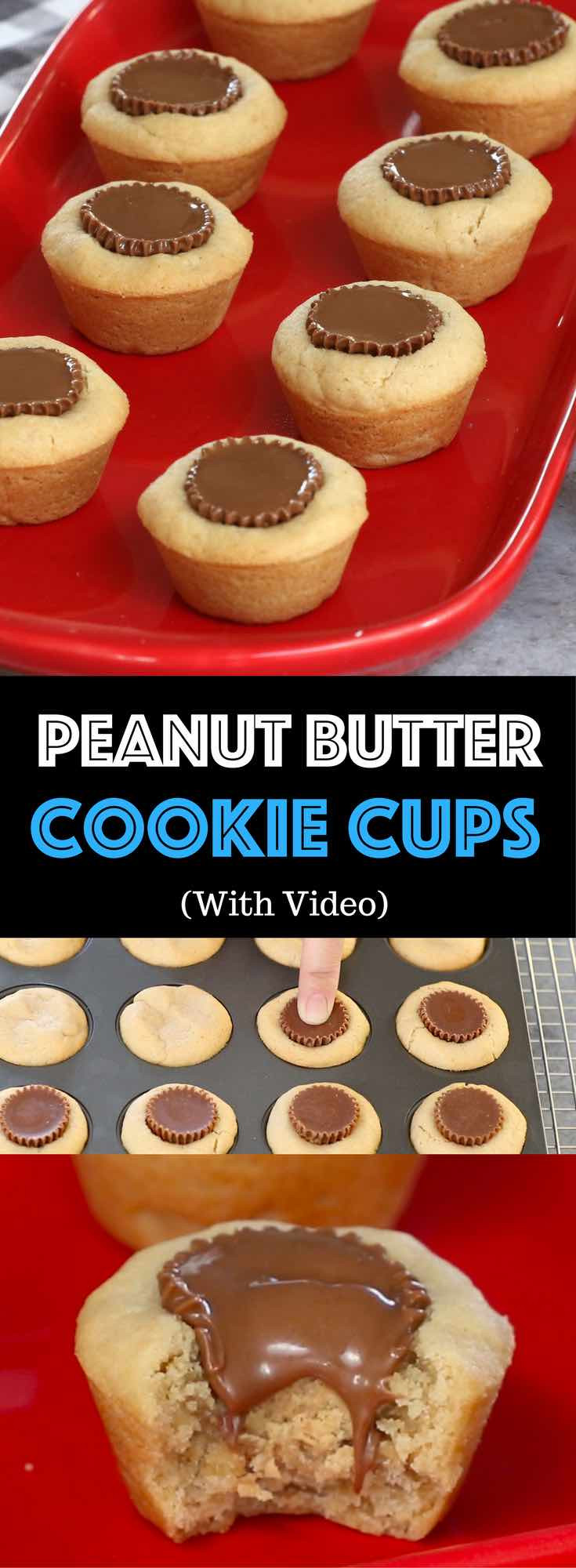 Peanut Butter Cookies With Peanut Butter Cups
 Reese s Peanut Butter Cup Cookies Recipe with Video
