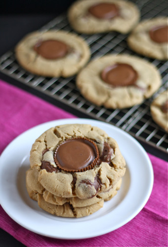 Peanut Butter Cookies With Peanut Butter Cups
 A Bitchin Kitchen Reese s Peanut Butter Cup Cookies