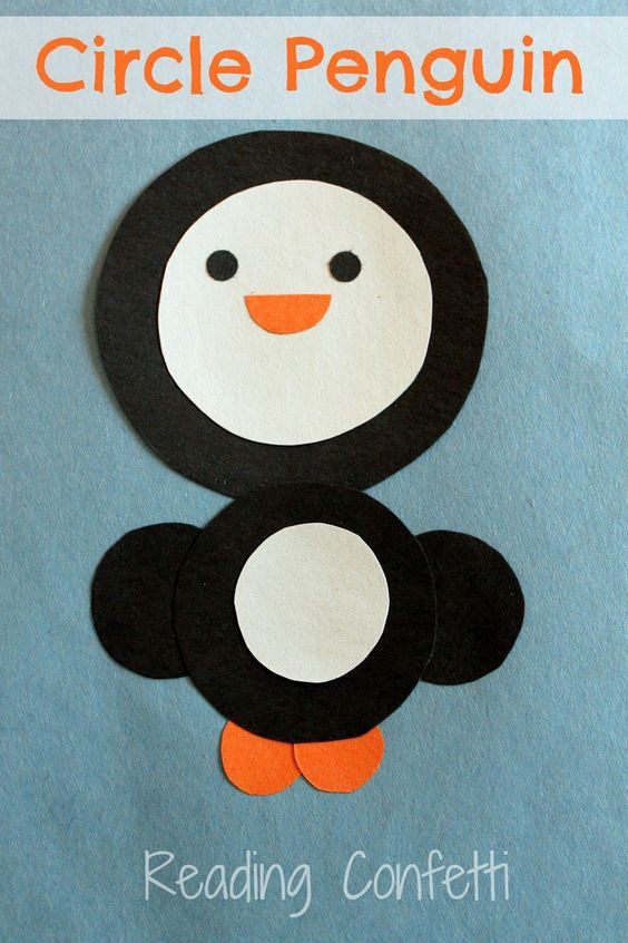 Penguin Craft For Preschoolers
 Circles Preschool and Shape on Pinterest