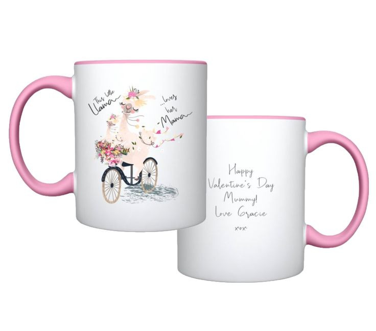 Personal Valentines Gift Ideas
 Little Llama Loves Mama Personalized Mug New Parent