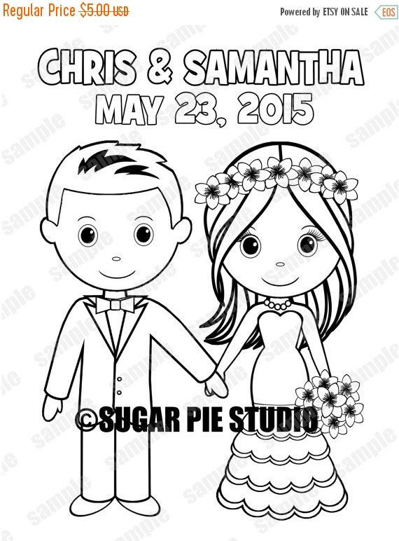 Personalized Coloring Books For Kids
 Printable Personalized Wedding coloring activity book