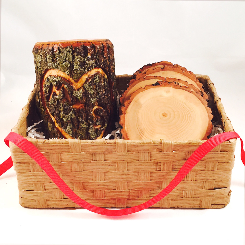 Personalized Gift Basket Ideas
 Personalized Sweetheart Wood Gift Basket