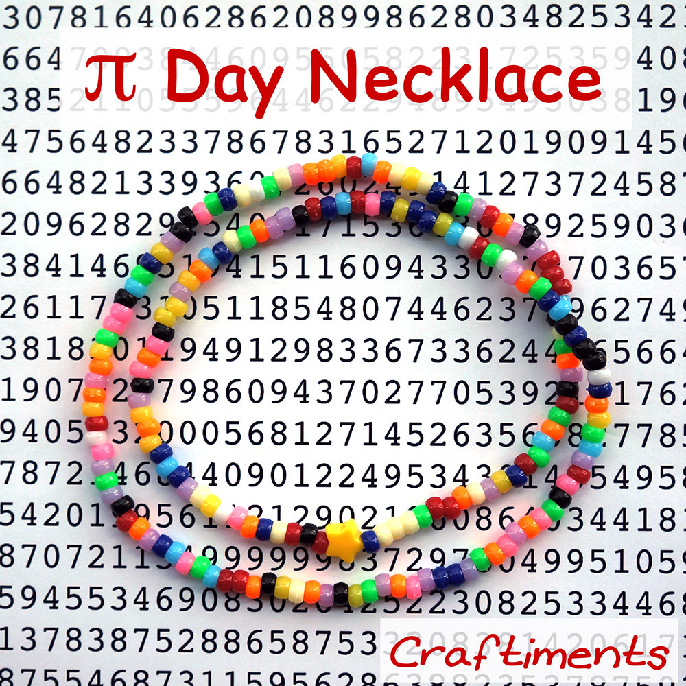 Pi Day Ideas For Kids
 Craftiments Pi Day Necklace Craft For Kids