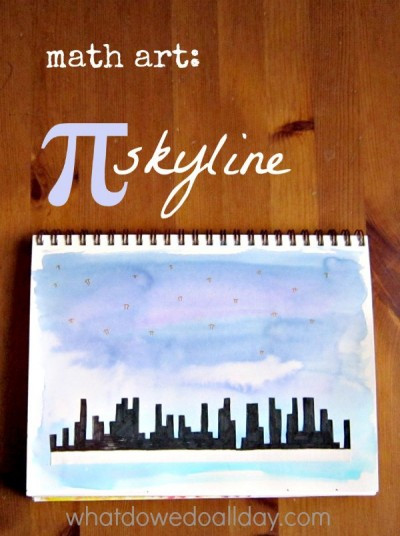 Pi Day Ideas For Kids
 Math Art for Kids Pi Skyline