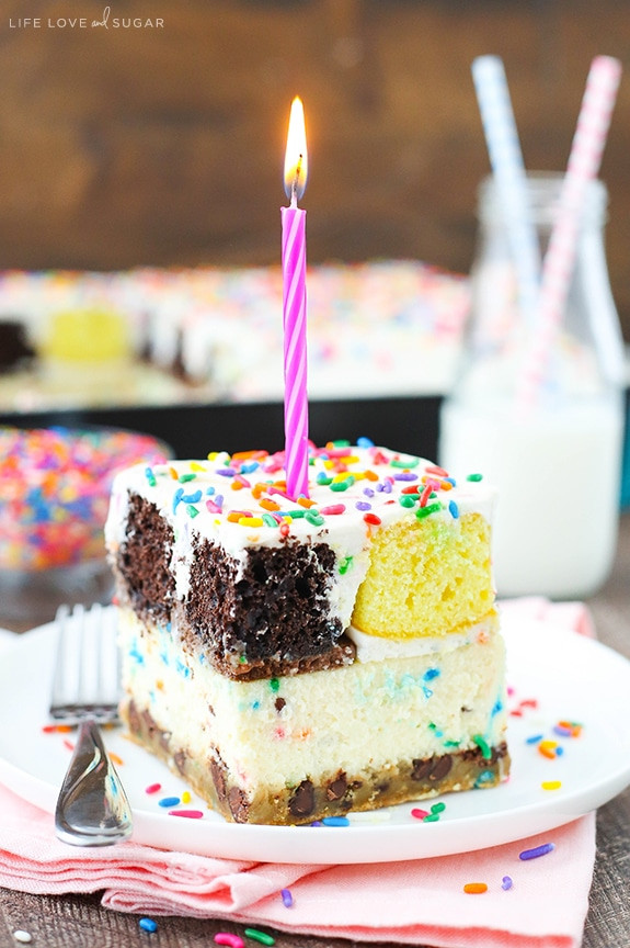 Picture Of Birthday Cakes
 Oreo Brookie Layer Cake Life Love and Sugar