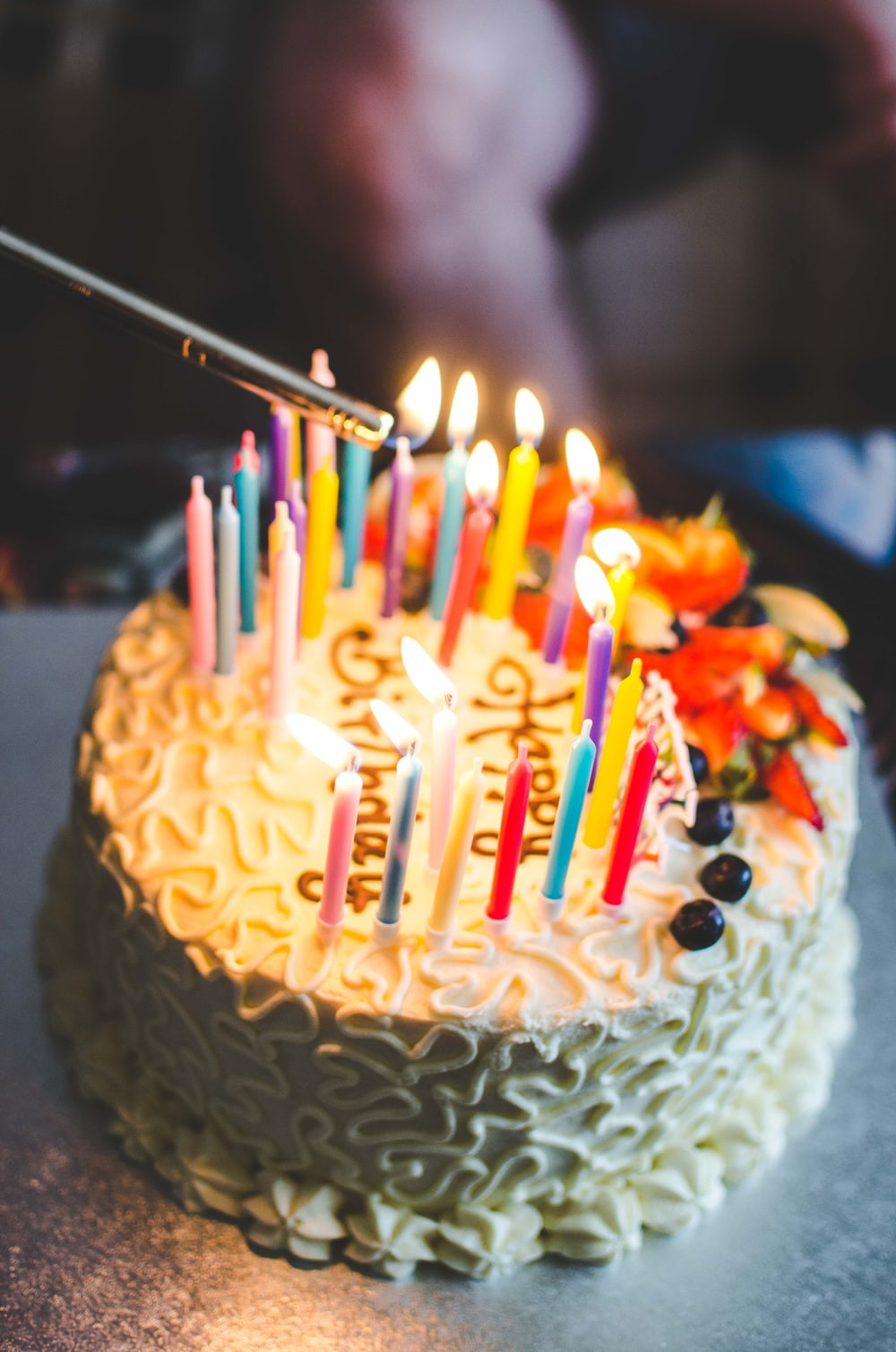 Picture Of Birthday Cakes
 icing cake on table photo – Free Birthday cake Image on