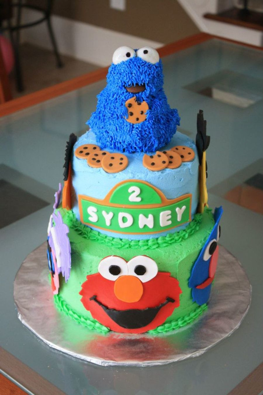 Picture Of Birthday Cakes
 Sesame Street Birthday Cake All Fondant Details