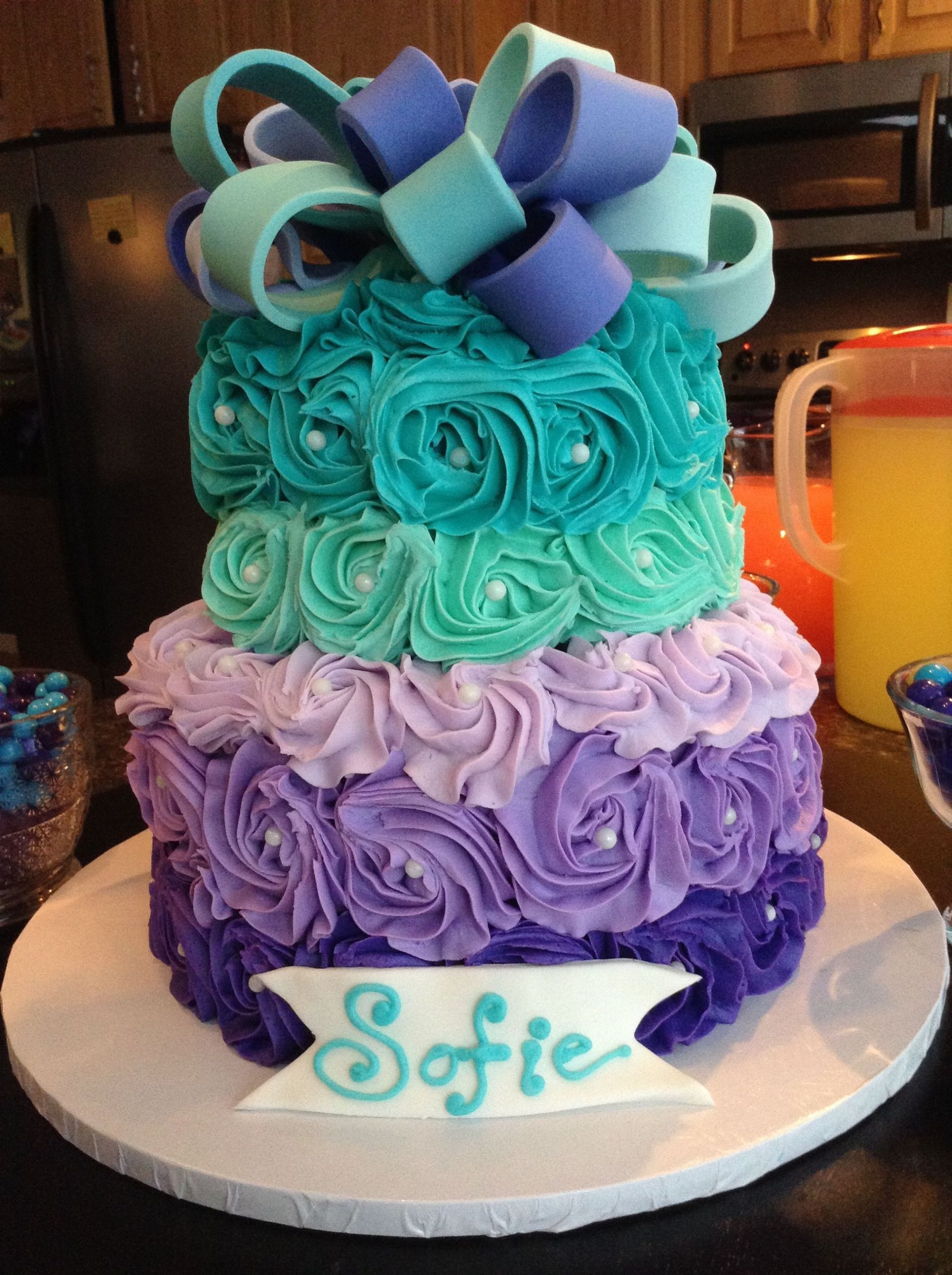 Pictures Of Beautiful Birthday Cakes
 Sofie s beautiful birthday cake Mom