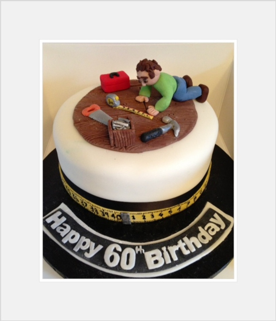 Pictures Of Birthday Cakes For Men
 Diy Man Cake With Miniature Tools For 60Th Birthday